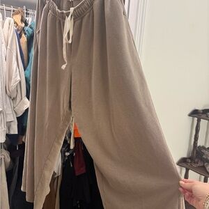aerie Taupe ultra Wide-Leg Lounge Pants